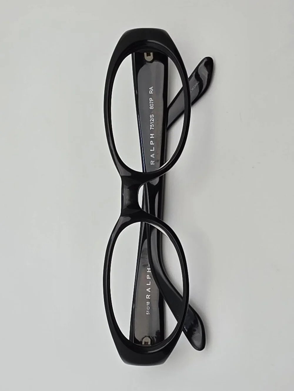 Ralph by Ralph Lauren 7512/S 807P RA Black Sunglasses Frame w/ Case 51-18-130